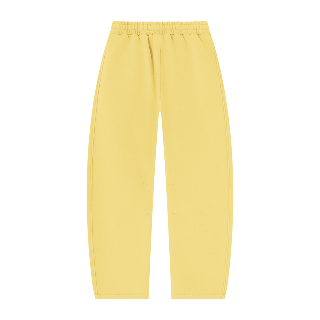 FANM Vintage Wash Barrel Leg Fleece Sweatpants