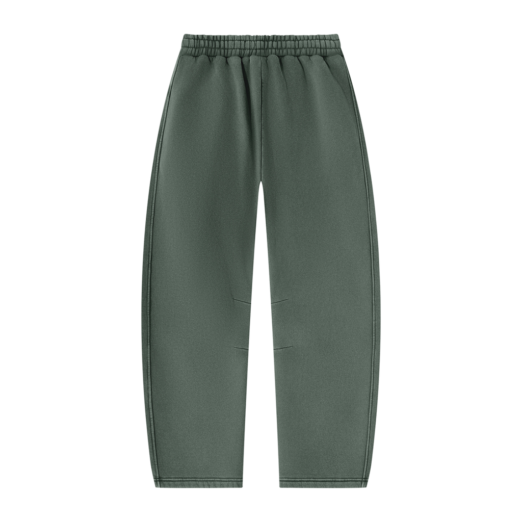 BELGASON Vintage Wash Barrel Leg Fleece Sweatpants
