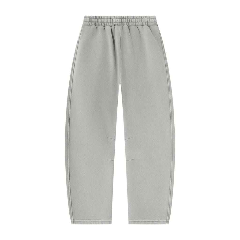 FANM Vintage Wash Barrel Leg Fleece Sweatpants