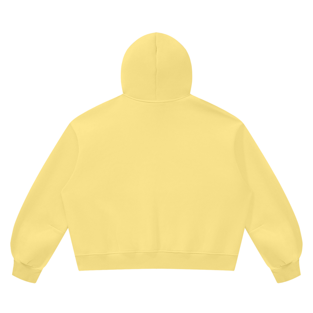 FANM Vintage Wash Boxy Fleece Hoodie