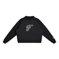 FANM Essential Fleece Mock-Neck Crew Sweatshirt