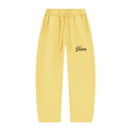 FANM Vintage Wash Barrel Leg Fleece Sweatpants