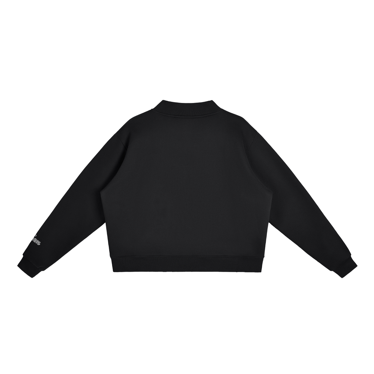 FANM Essential Fleece Mock-Neck Crew Sweatshirt
