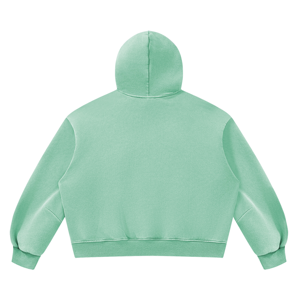FANM Vintage Wash Boxy Fleece Hoodie