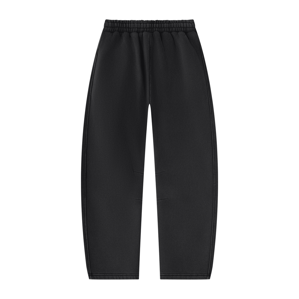 BELGASON Vintage Wash Barrel Leg Fleece Sweatpants